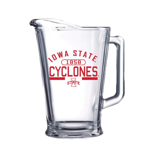 I-State Cyclones Clear Glass Pitcher 60 oz.